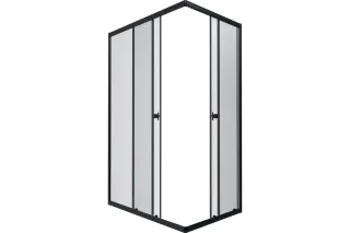 Душевой уголок Triton Вента Щ0000056926 100x80 см профиль чёрный стекло прозрачное